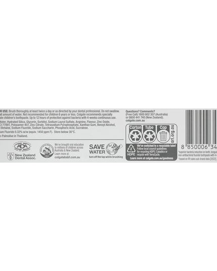 Colgate Toothpaste Total Original Antibacterial & Fluoride 115g