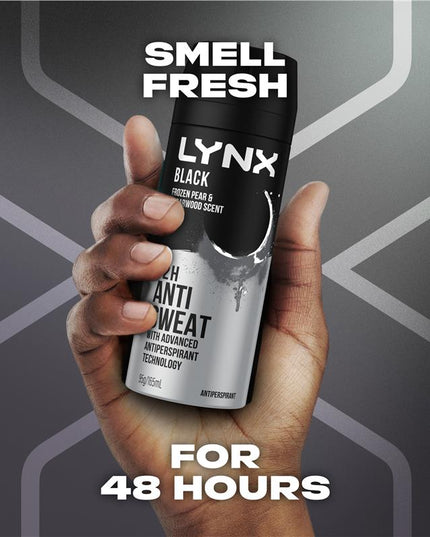 Lynx Deodorant Antiperspirant Black 165ml