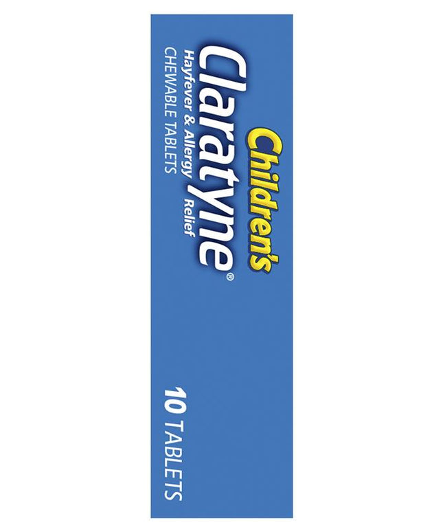 Children's Claratyne Allergy & Hayfever Relief Antihistamine For Kids Grape Flavoured Chewable Tablets 10 pack