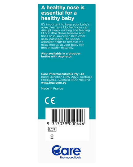 Fess Little Noses Saline Nose Spray + Aspirator 15ml