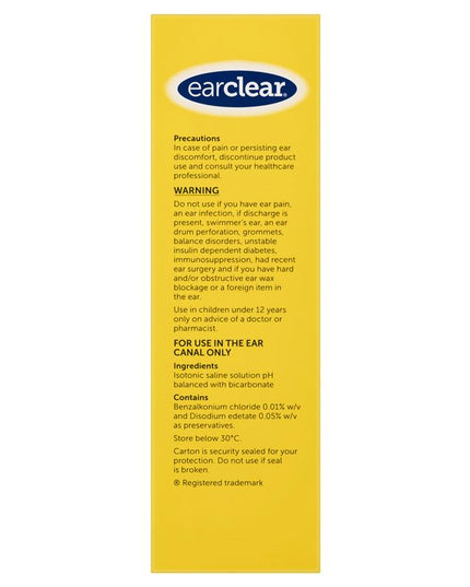 EarClear Cleansing Spray 100mL – Prevents Ear Wax Build-up & Keeps Ears Clean