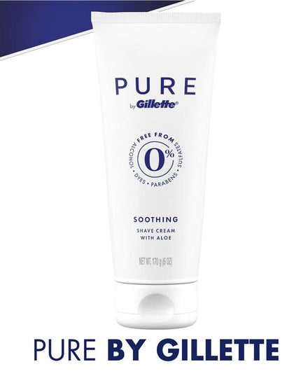 Gillette Pure Shave Cream for Men 170g