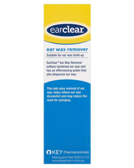 EarClear Ear Wax Remover Drops 12mL – Aids Easy Removal of Ear Wax