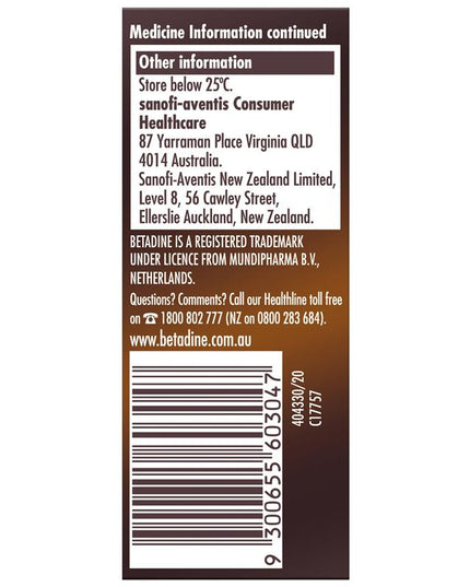 Betadine Antiseptic Topical Solution Liquid 15mL