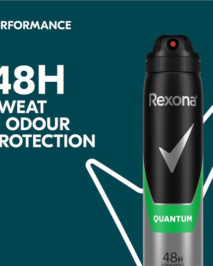 REXONA Men Antiperspirant Aerosol Deodorant Quantum 250ml