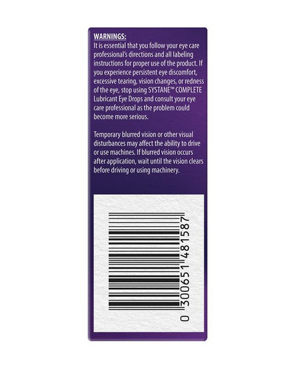 Systane Complete Lubricant Eye Drops 10ml