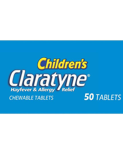 Children's Claratyne Allergy & Hayfever Relief Antihistamine For Kids Grape Chewable Tablets 30 pack