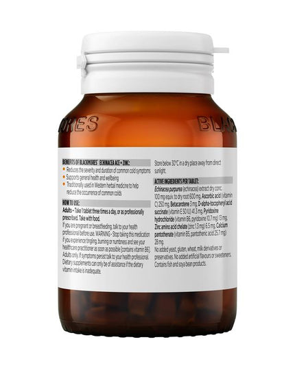 Blackmores Echinacea ACE + Zinc 60 Tablets