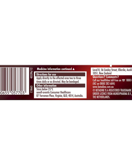 Betadine Antiseptic First Aid Cream 20g