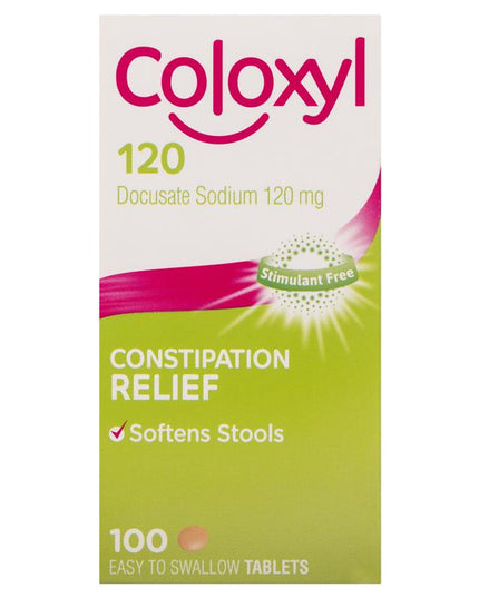Coloxyl 120mg 100 Tablets Filmcoat