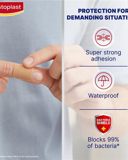 Elastoplast 48598 Heavy Fabric Waterproof 16 Pack