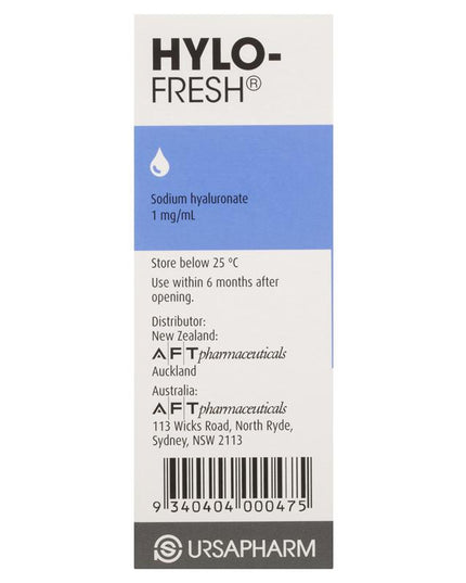 Hylo Fresh 1mg Preservative Free Eye Drops 10ml