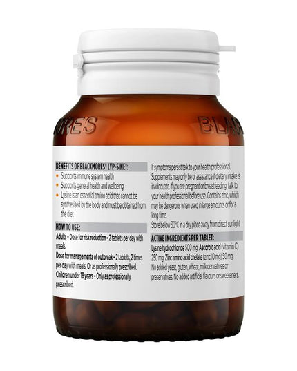 Blackmores Lypsine 30 Tablets