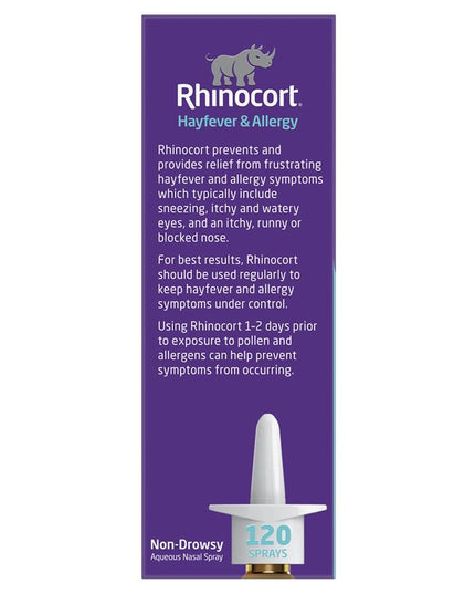 Rhinocort Original Hayfever & Allergy Nasal Spray 120 Sprays