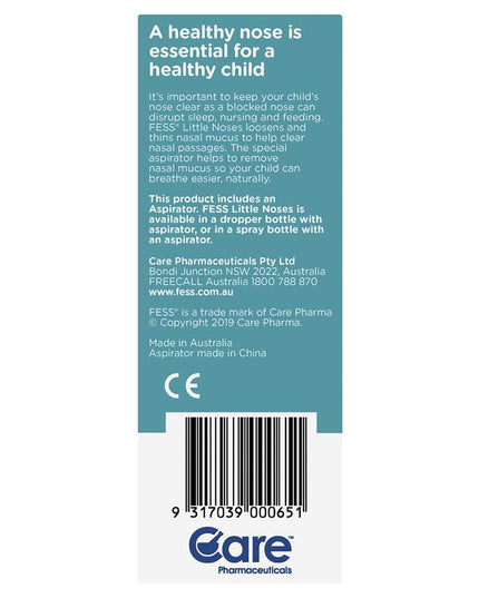 Fess Little Noses Saline Nose Drops +Aspirator 25ml