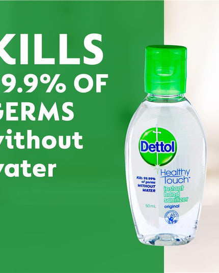 Dettol Instant Liquid Hand Sanitiser Original Antibacterial 50ml