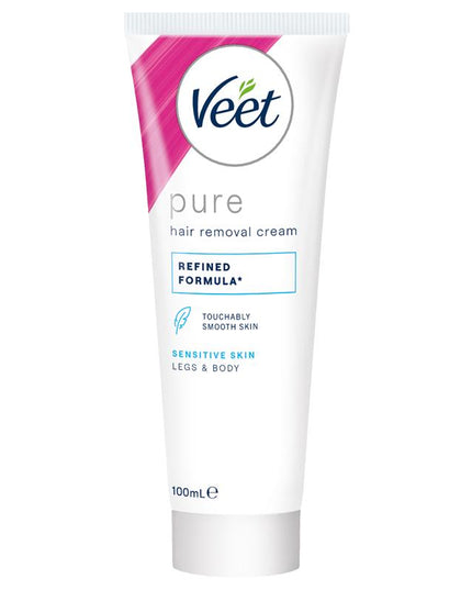 Veet Pure Hair Removal Cream Legs And Body Sensitive Skin 100ml