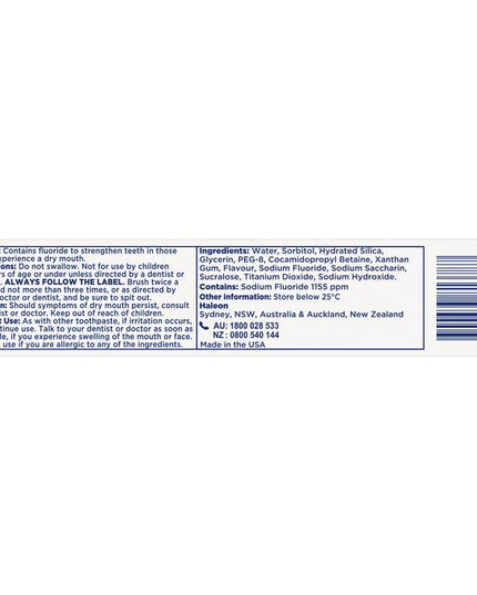 Biotene Dry Mouth Relief Fluoride Toothpaste Fresh Mint 120g
