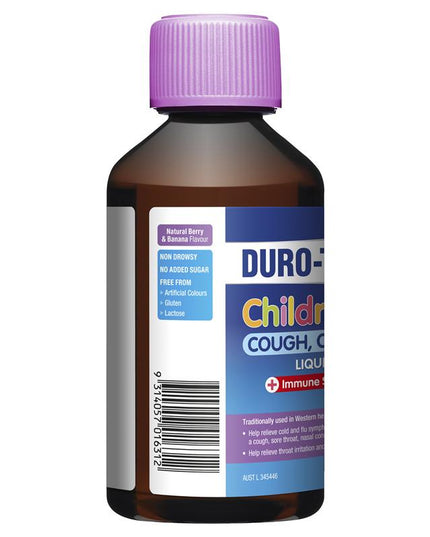 DURO-TUSS Childrens Cough Cold and Flu Liquid 200ml