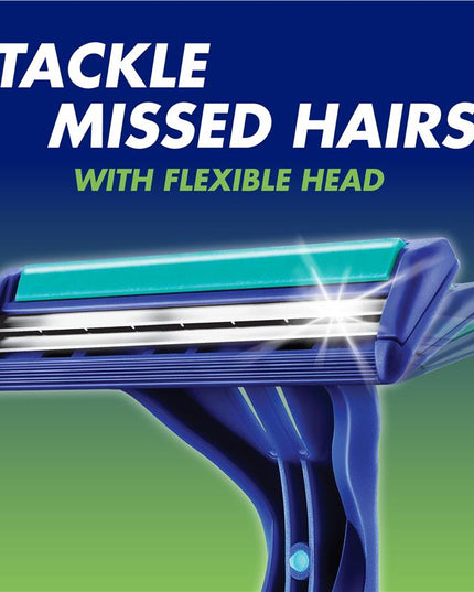 Gillette Disposable Razors Blue II Plus 5 Pack Pivot