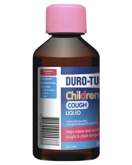DURO-TUSS Children's Cough Liquid Strawberry 200mL
