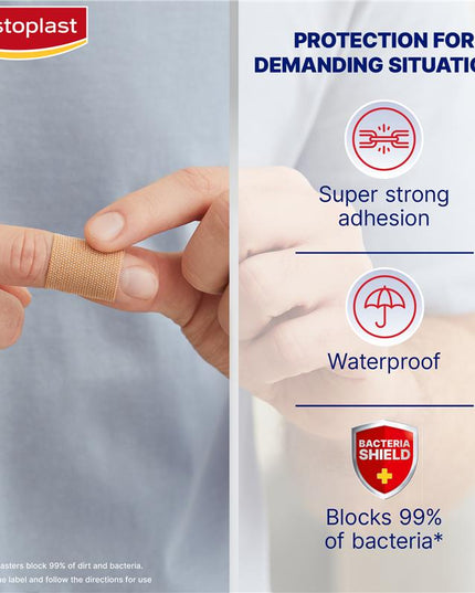 Elastoplast Heavy Fabric Waterproof XL 10 Strips