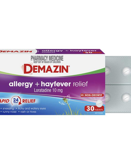 Demazin Allergy + Hayfever Relief Non-Drowsy 30 Tablets