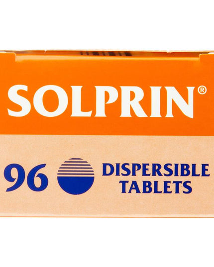 Solprin Pain and Fever Relief Dispersible Tablets 300mg Aspirin 96 Pack