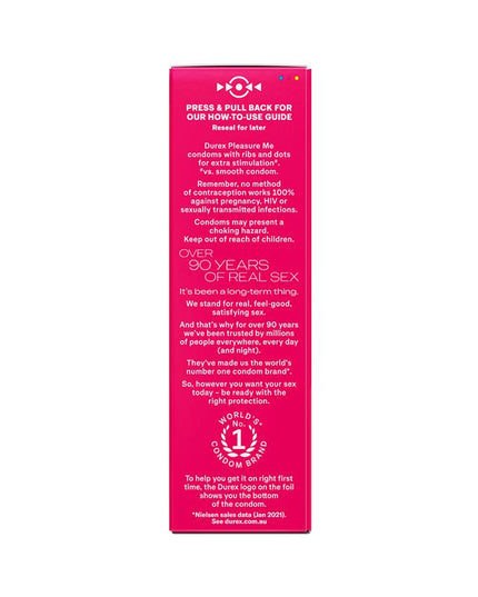 Durex Pleasure Me Condoms 10 Pack