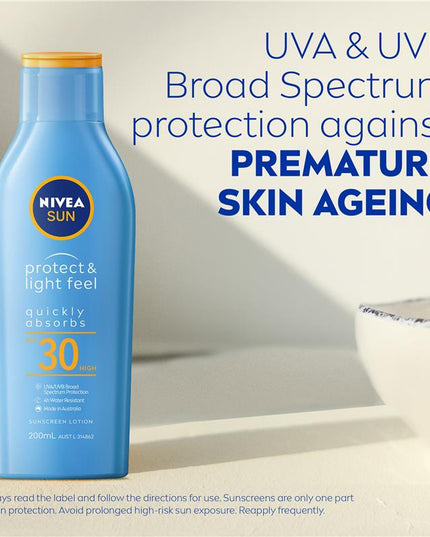 NIVEA Sun Protect & Light Feel SPF30 Sunscreen Lotion 200ml