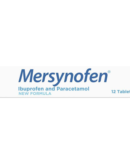Mersynofen Pain Relief Tablets with Paracetamol + Ibuprofen 12 Pack