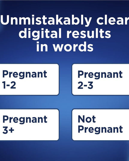 Clearblue Digital Pregnancy Test Weeks Indicator 2 Tests