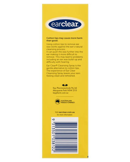 EarClear Cleansing Spray 100mL – Prevents Ear Wax Build-up & Keeps Ears Clean