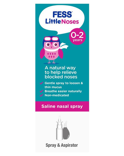 Fess Little Noses Saline Nose Spray + Aspirator 15ml