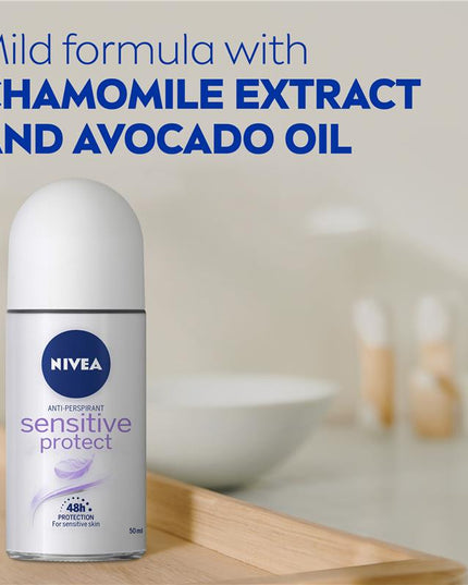 NIVEA Sensitive Protect 48H Roll On Deodorant 50ml