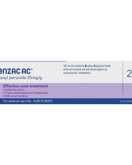 Benzac AC Gel 2.5% 60g