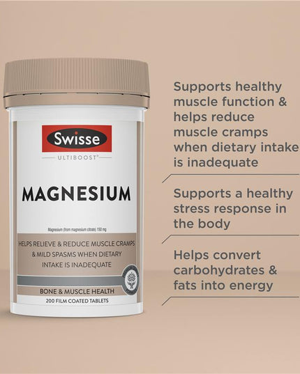 Swisse Ultiboost Magnesium 200 Tablets