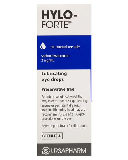 Hylo Forte 2mg Preservative Free Eye Drops 10ml