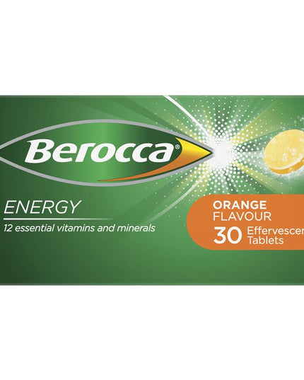 Berocca Energy Orange 30 Effervescent Tablets