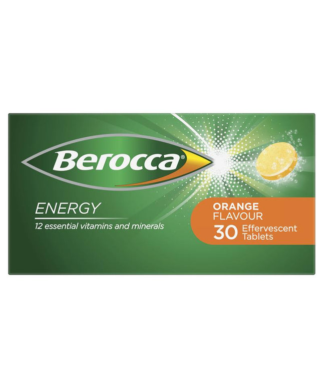 Berocca Energy Orange 30 Effervescent Tablets