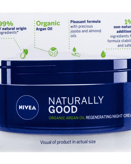 NIVEA Naturally Good Regenerating Face Moisturiser Night 50ml