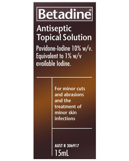 Betadine Antiseptic Topical Solution Liquid 15mL