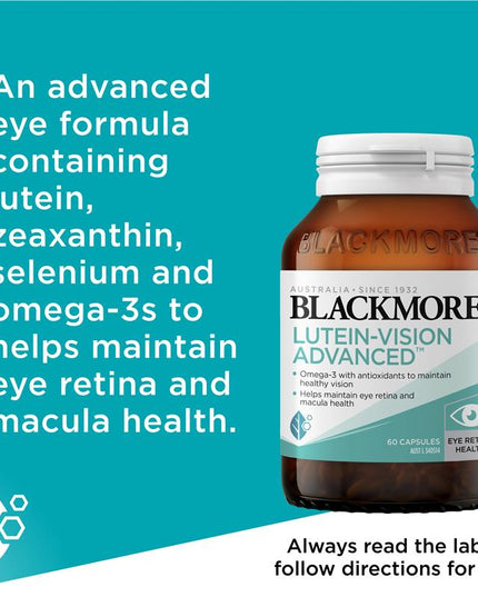 Blackmores Lutein Vision Advanced 60 Capsules