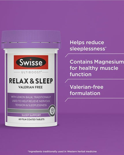 Swisse Ultiboost Relax & Sleep 60 Tablets