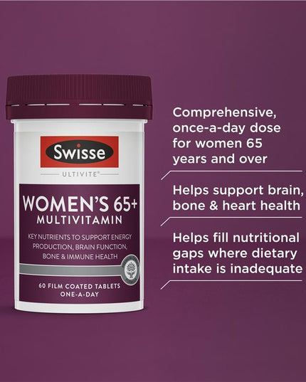 Swisse Womens Multivitamin 65+ 60 Tablets