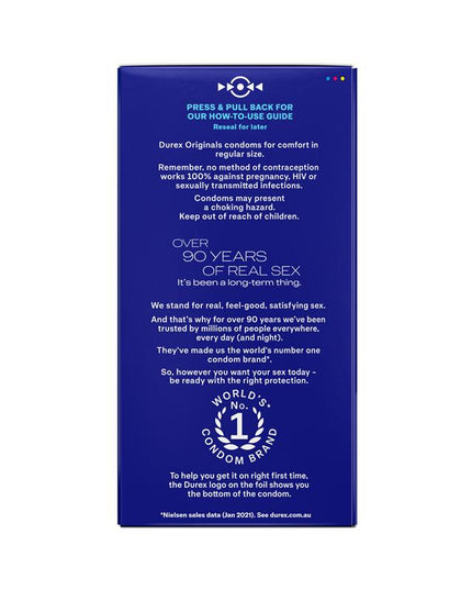 Durex Regular Condoms Original 30 Pack