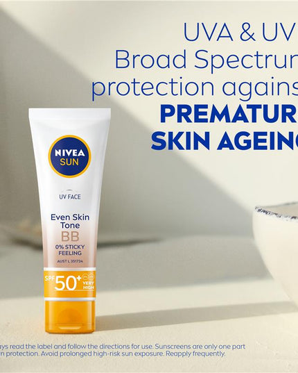 NIVEA Sun UV Face Sunscreen BB Cream SPF50 50ml