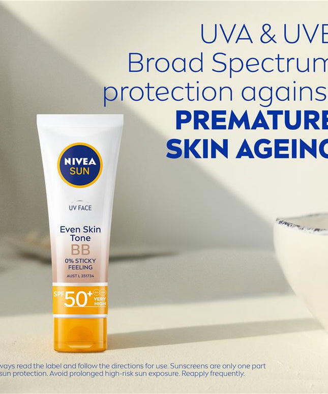 NIVEA Sun UV Face Sunscreen BB Cream SPF50 50ml