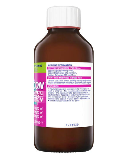 Gaviscon Dual Action Liquid Heartburn & Indigestion Relief 300ml