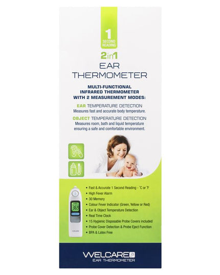 Welcare 2 In 1 Ear Thermometer